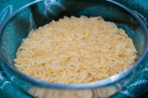 rinse rice
