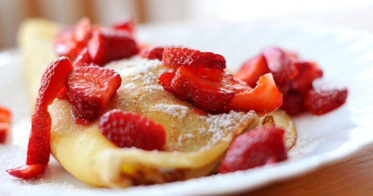 Easy Crepes with Nondairy Chocolate Spread