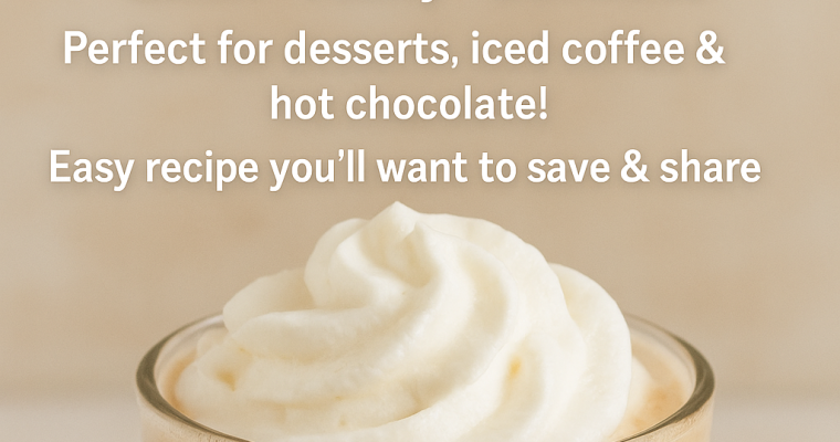 Easy Nondairy Whipped Cream